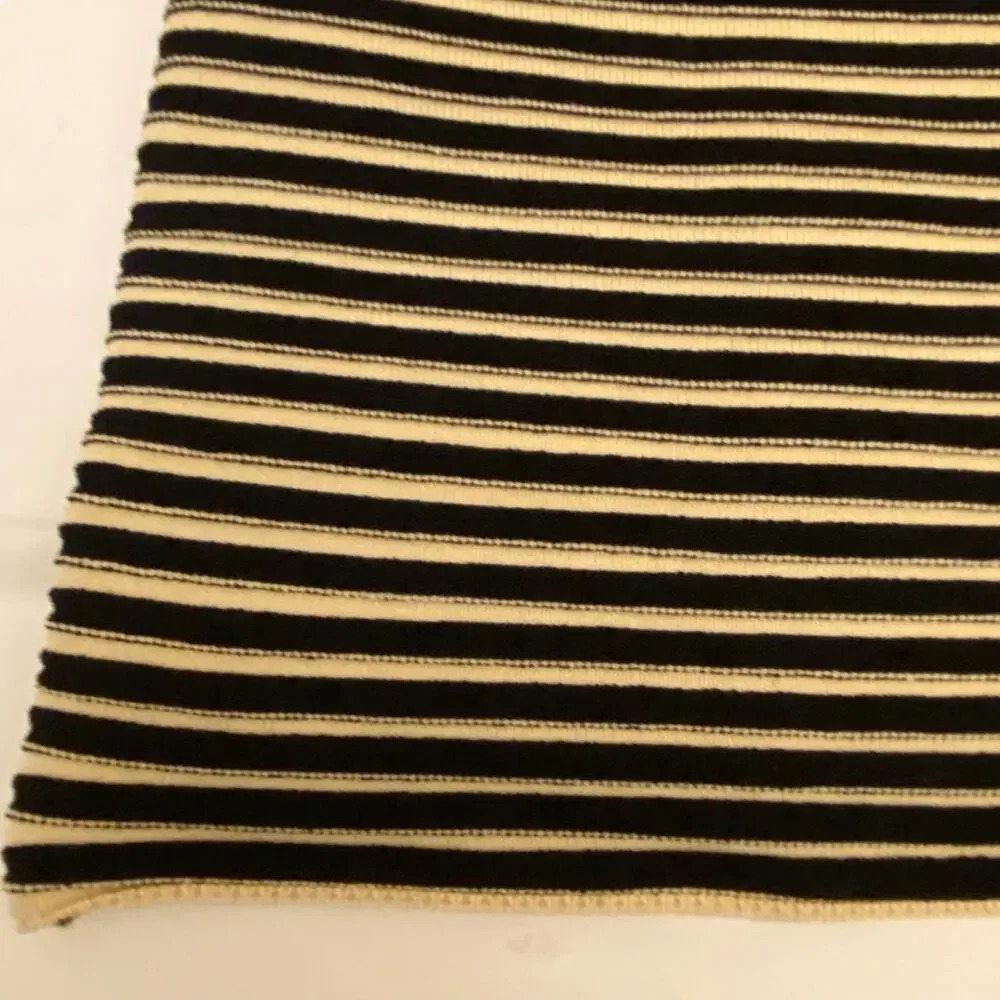 The Wolf Gang Size Small Sunmor Strapless Knit Black & Beige Maxi Dress - Picture 6 of 14